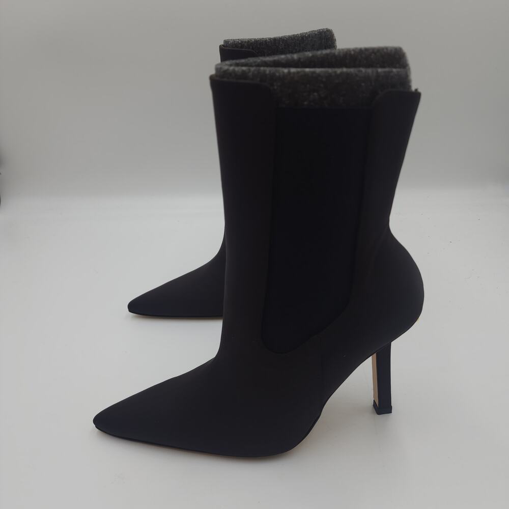 Good American Stiletto Booties in Chocolate Neoprene Size 5.5 - Picture 5 of 9